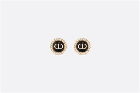 cd earrings dior studs|Petit CD Stud Earrings Gold.